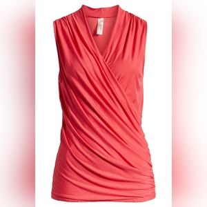 LARA Cross Drape Sleeveless Top